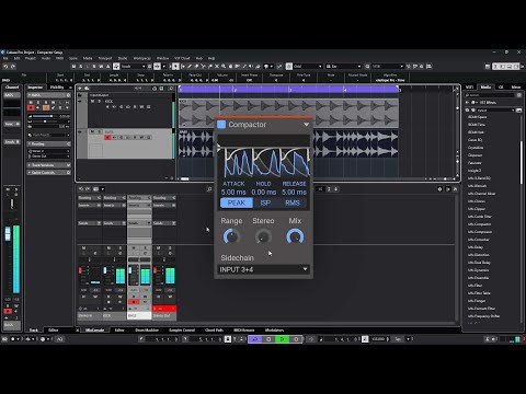 How to set up Kilohearts Compactor with a sidechain input: Windows, Cubase, VST2
