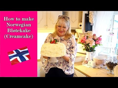 How to make norwegian Bløtekake - Norwegian cream cake