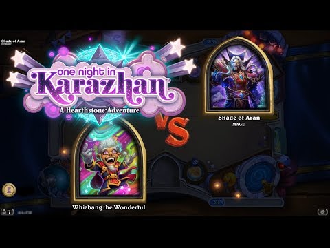 Hearthstone: Heroic Shade of Aran with Whizbang the Wonderful (Rise of Shadows)