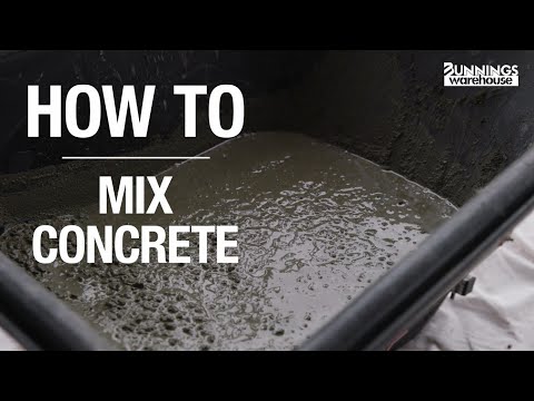 How To Mix Concrete - Bunnings Warehouse