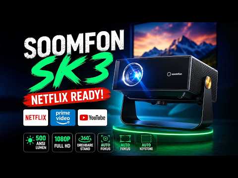 Test – Soomfon SK3: Netflix direkt auf dem Beamer