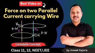 Force on two parallel current carrying Wires | Moving charges and magnetism | 12 Physics  #cbse