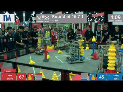 2018 VRC Math R16 7-1 - 169E 8059X vs 8568A 920C - 112 to 107