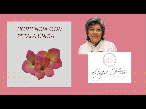 Hortensia feita com cortador de petala unica.