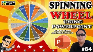 SPINNING WHEEL USING MICROSOFT POWERPOINT