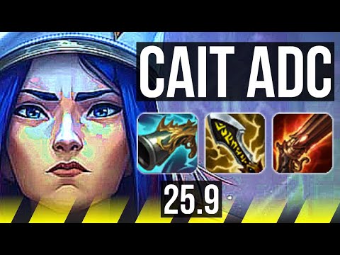 CAITLYN & Blitzcrank vs JHIN & Thresh (ADC) | 15/3/10, Legendary | KR Diamond | 25.9