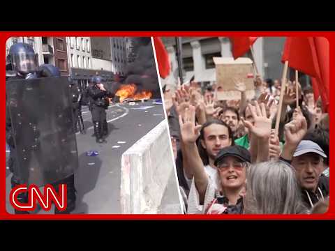Protests erupt in Spain & France over housing costs & school conditions