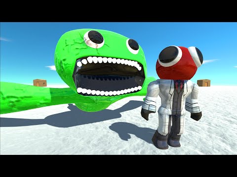 Rainbow Friends Red VS Jumbo Josh - Animal Revolt Battle Simulator