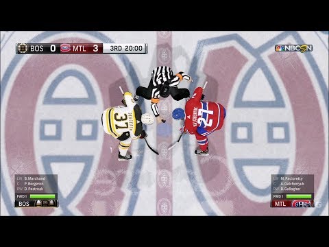 NHL 18 - Montreal Canadiens vs Boston Bruins - Gameplay (HD) [1080p60FPS]