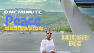 One Minute Peace Meditation. Pause and take a mindfulness break.