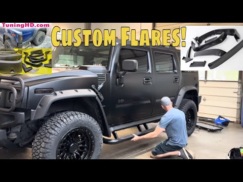 Custom Fender Flares For The H2 Hummer Project From Halfway Around The World!
