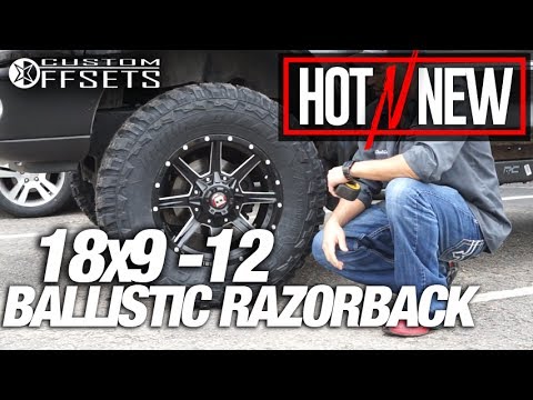 Hot n New Ep. 77: Ballistic Razorback 18x9 -12 Satin Black