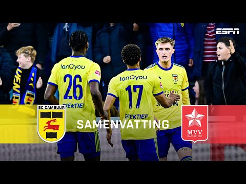 SC Sport Club Cambuur Leeuwarden 1-0 MVV Maatschap...