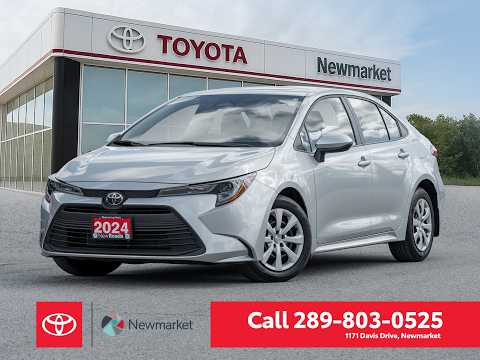 2024 Toyota Corolla LE CVT in Silver for sale at Newmarket Toyota in Newmarket, ON