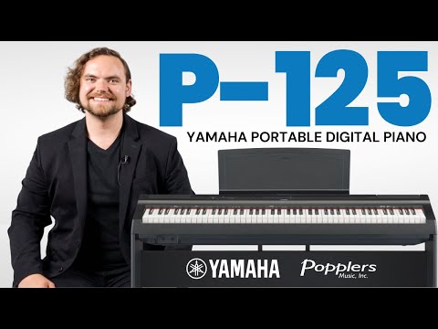 Yamaha P-125 Portable Digital Piano Full Review with Playing Examples | Popplers Music