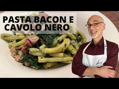 PASTA PANCETTA E CAVOLO NERO - Ricetta Facile e Veloce [ITA]
