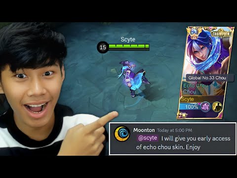 NEW CHOU ECHO SKIN! | MOONTON GIVE ME EARLY ACCESS?