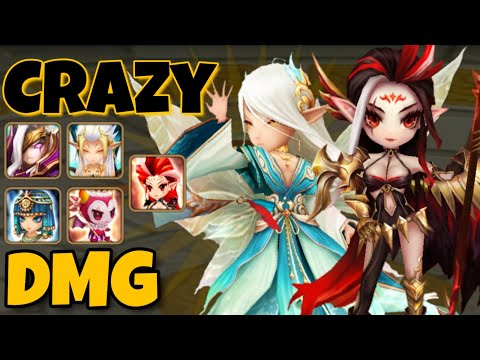 MASS Dmg One-Hit Team Comp. ft. Raki| Oberon & Herteit! - Summoners War