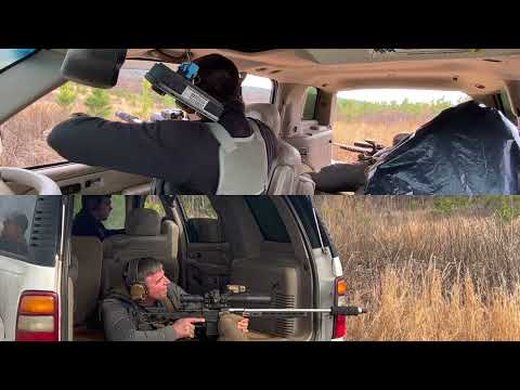 Sean Murphy and Greg Hamilton hammering away on the Tahoe stage at Vortex Team Sniper Challenge!