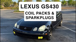 V8 Lexus gs430, Coil pack And Sparkplug replacement... (IN 5 MINUTES)