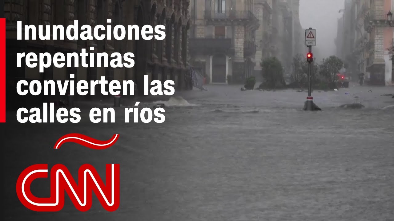 Las calles se convirtieron en ríos: inundaciones repentinas en una ciudad italiana