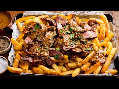 The PERFECT Date Night Dinner! | Steaky Chips with peppercorn Sauce