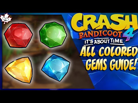 Crash Bandicoot 4: ALL COLORED GEMS GUIDE!!