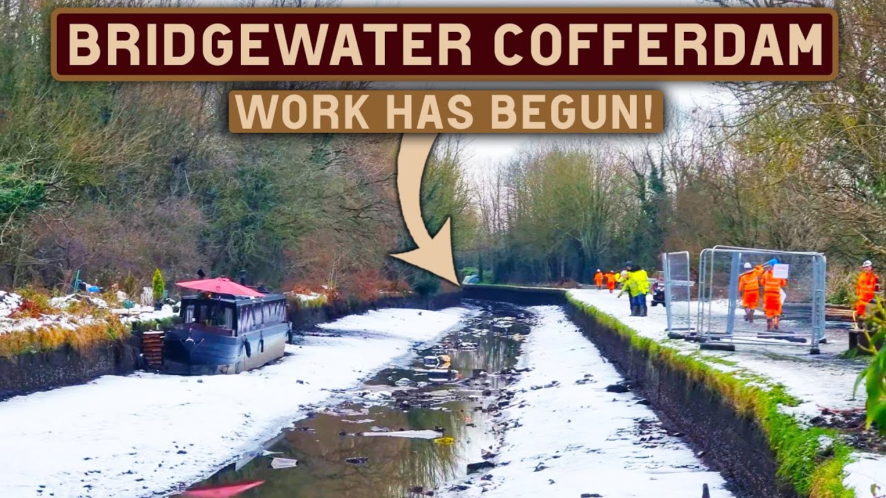 BRIDGEWATER CANAL BREACH Work Begins on The Cofferdams! Big Update