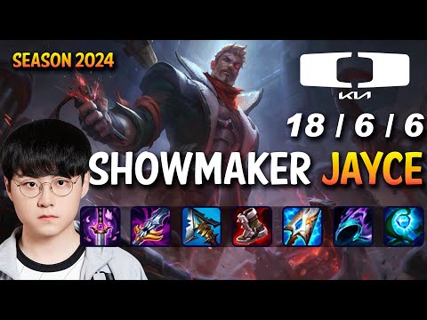 DK Showmaker JAYCE vs TRISTANA Mid - Patch 14.5 KR Ranked GRANDMASTER | lolrec