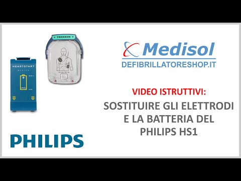 Sostituire gli elettrodi e la batteria del Philips HS1