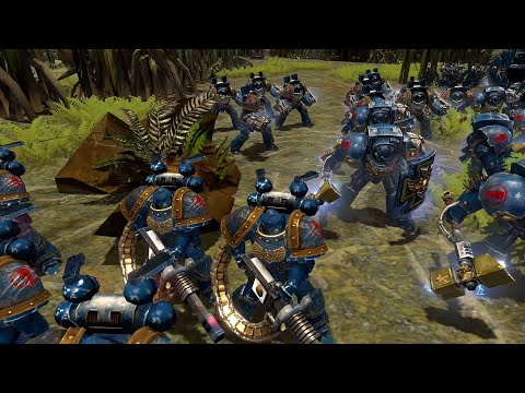 Crimson Fists vs Orks - Astartes Mod - Warhammer 40K Dawn Of War 2 Retribution