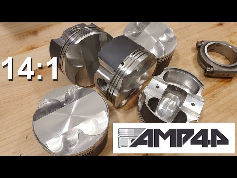 300hp N/A M52 project. Part2, Custom pistons