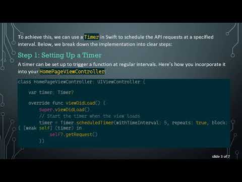 How to Use Alamofire in Swift to Pull Data from an API Every 5 Seconds