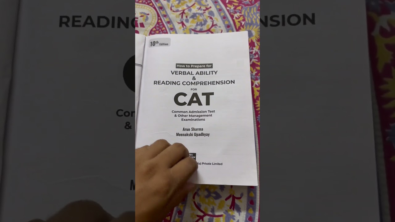 70 days to CAT 2023😵‍💫 Best Book For VARC😍 #cat #catpreparation #verbalability #education #shorts
