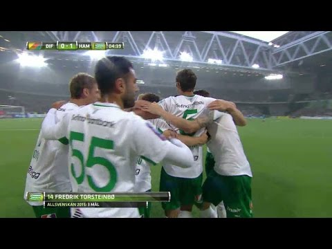 MÅL: Torsteinbö ger Hammarby ledningen i derbyt mot Djurgården - TV4 Sport