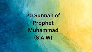 Download lagu 20 sunnah Nabi Muhammad SAW mp3