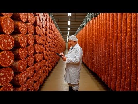 How Salami is Made - Complete Industrial Process