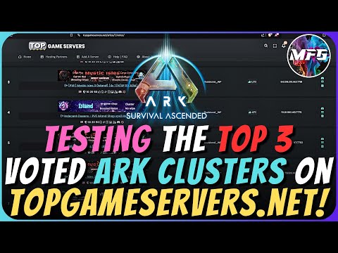 Testing The Top 3 Voted Clusters On TopGameServers Ark Survival Ascended | ManaFullGaming