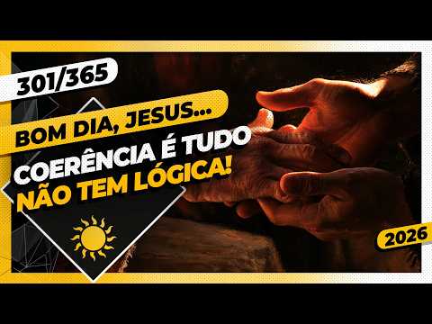 COERÊNCIA É TUDO. NÃO TEM LÓGICA! – Bom dia, Jesus! 301/365 (2026)