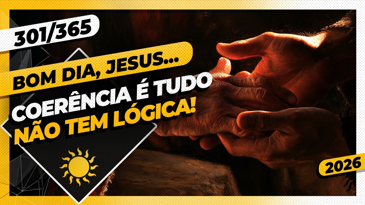 COERÊNCIA É TUDO. NÃO TEM LÓGICA! - Bom dia, Jesus! 301/365 (2026)