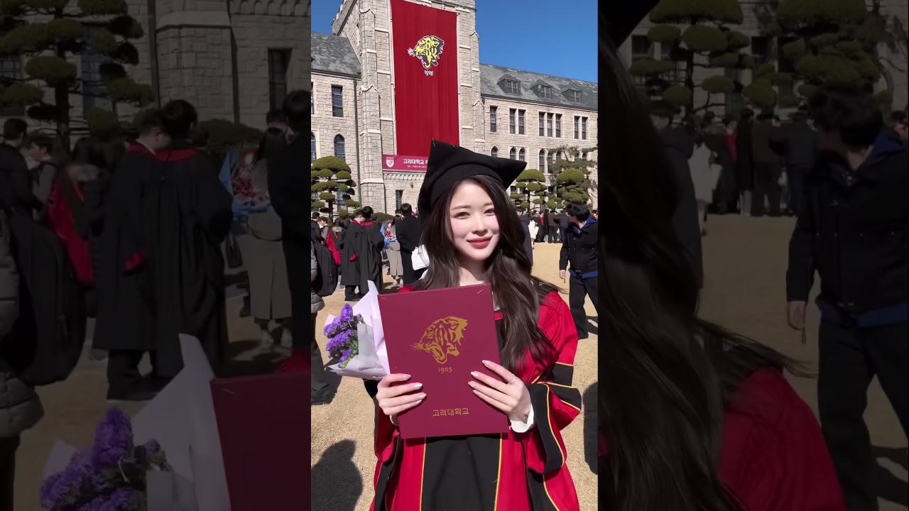 🇰🇷大学院ついに卒業‼️ #韓国生活 #韓国留学 #韓国留学生