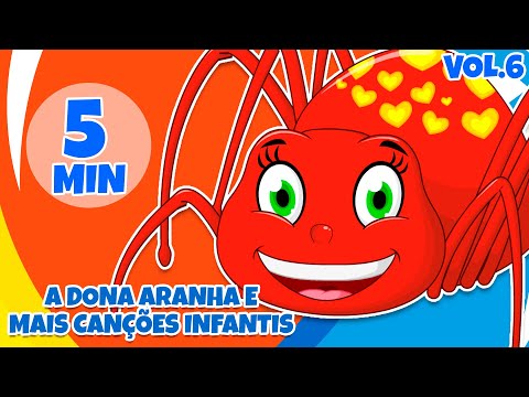 A Dona Aranha e mais Canções Infantis Vol. 6 - Giramille 5 min | Desenho Animado Musical