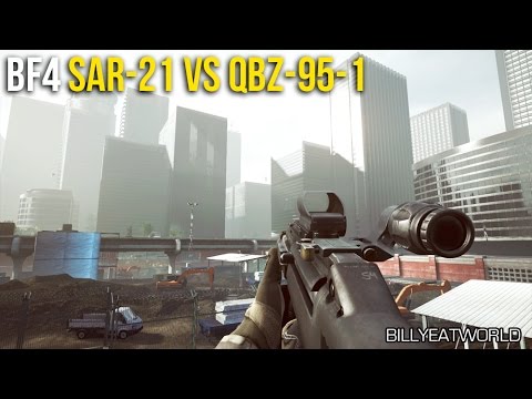 Battlefield 4 (PS4) - SAR-21 vs QBZ-95-1 - Weapon Comparison (BF4 Gameplay)