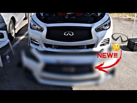 Q50 GETS UPGRADED FRONT BUMPER !!