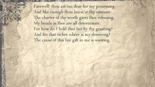 Sonnet 87: Farewell! thou art too dear for my possessing