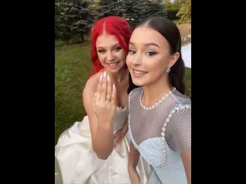 Anya attended Sasha's wedding! Good to see them together having fun! #annashcherbakova #iceskating 🌹
