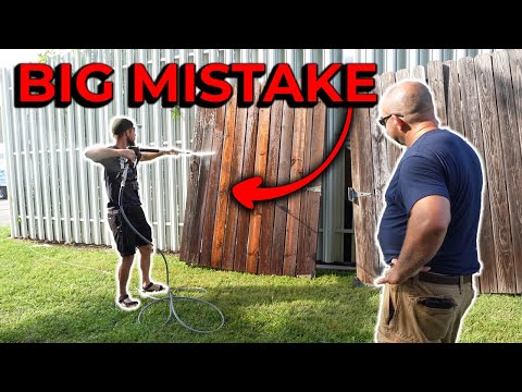 5 BIGGEST Pressure Washing MISTAKES People Make When Cleaning Their Fence