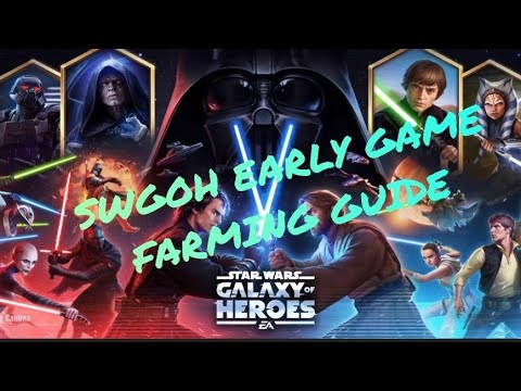 SWGOH EARLY GAME FARMING GUIDE TOP 10 TEAMS TO FARM EARLY!!