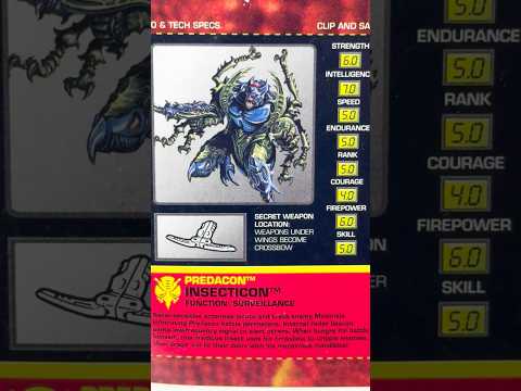 30th Anniversary! Transformers Beast Wars Basic Class Insecticon appreciation #beastwars