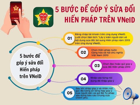 Hướng dẫn góp ý sửa đổi, bổ sung Hiến Pháp trên VNeID